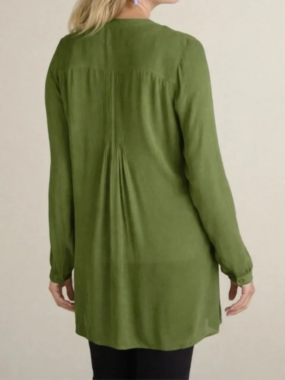Soft Surroundings Makara Tunic and Tank Top Set in Green Women's Plus size 1X
